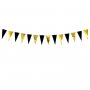 Vimpelgirlander - Mini - Svart og gull - 2,1 m