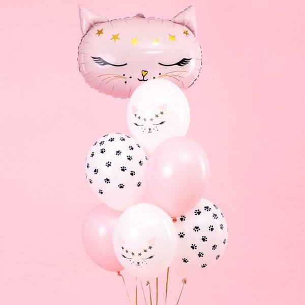 Ballongbukett - Kattefest - 6-pakning Ballongbukett - Kattefest - 6-pakning