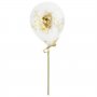 Mini konfettiballonger - 5-pakning - Gull