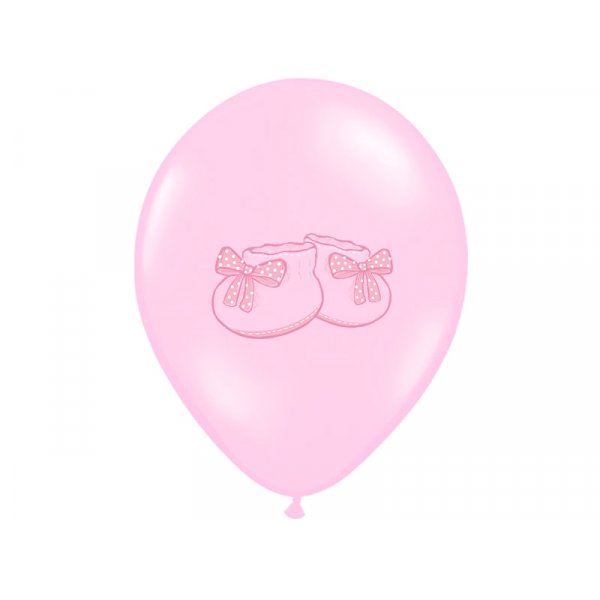 Ballonger - Babysko - Lys rosa - 6-pakning Ballonger - Babysko - Lys rosa - 6-pakning