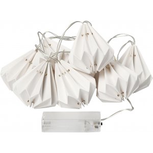 LED-lyslenke med lampeskjermer - hvit - L: 100 cm - Ø 65 mm LED-lyslenke med lampeskjermer - hvit - L: 100 cm - Ø 65 mm