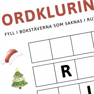 Ordsøk - Fyll inn bokstavene Ordsøk - Fyll inn bokstavene