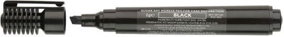 Spiselig penn - Bred tusj - Svart - Sugarflair Spiselig penn - Bred tusj - Svart - Sugarflair