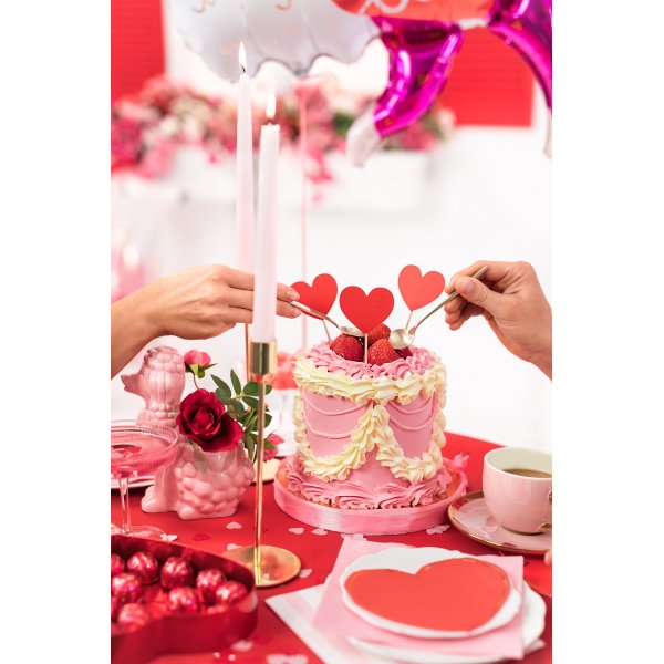 Konfetti - Hjerter - Lys rosa - 15 g