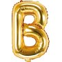 Bokstavballonger - Gull - 35 cm - Bokstav: B