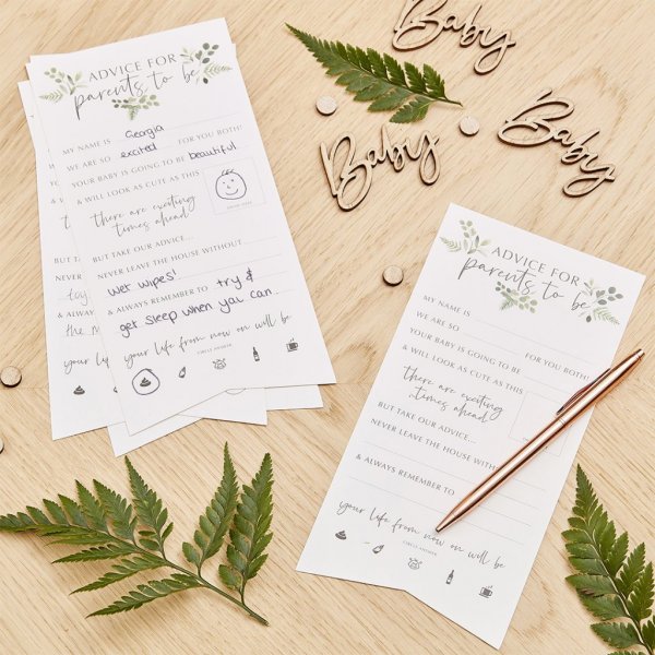 Advice cards - Botanical Baby