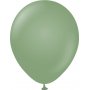 Ballonger ensfarget - Premium 30 cm - Eukalyptus - 10-pakning