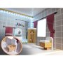 Dukkeskap i MDF med LED-belysning 78 cm hvitt inkludert 16 møbler - Byggesett Dukkeskap i MDF med LED-belysning 78 cm hvitt inkludert 16 møbler - Byggesett