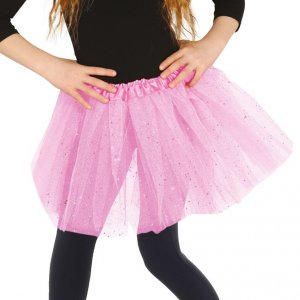 Tyllskjørt - Rosa/Glitter Tyllskjørt - Rosa/Glitter