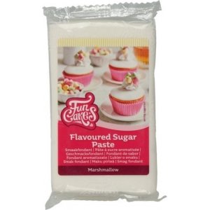 Smaksatt sukkerpasta - Marshmallow - 250 gram