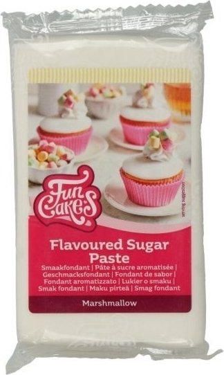 Smaksatt sukkerpasta - Marshmallow - 250 gram Smaksatt sukkerpasta - Marshmallow - 250 gram