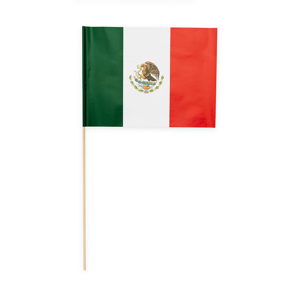 Papirflagg – Mexico – 20×30 cm – 10-pakning – Mexico, Land