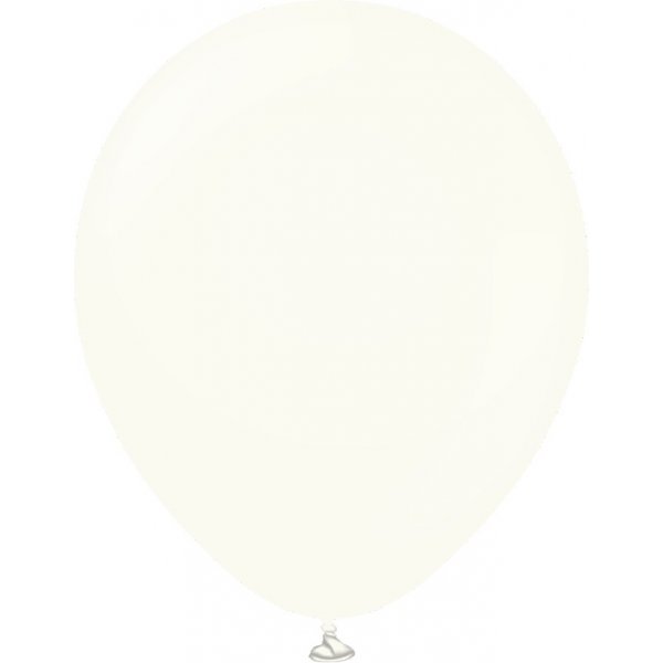 Ballonger ensfargede - Premium 30 cm - Retro hvite