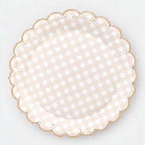 Papptallerkener - Bursdagsbj�rn - 17 cm - Lavendelbl� - 8-pakning