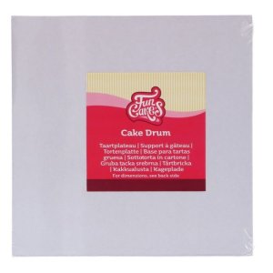 Kakebrett Tykt - Hvitt - Firkantet - 25 x 25 cm - FunCakes Kakebrett Tykt - Hvitt - Firkantet - 25 x 25 cm - FunCakes