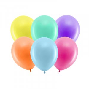 Ensfargede ballonger - Standard 30 cm - Pastellmiks - 10-pakning Ensfargede ballonger - Standard 30 cm - Pastellmiks - 10-pakning