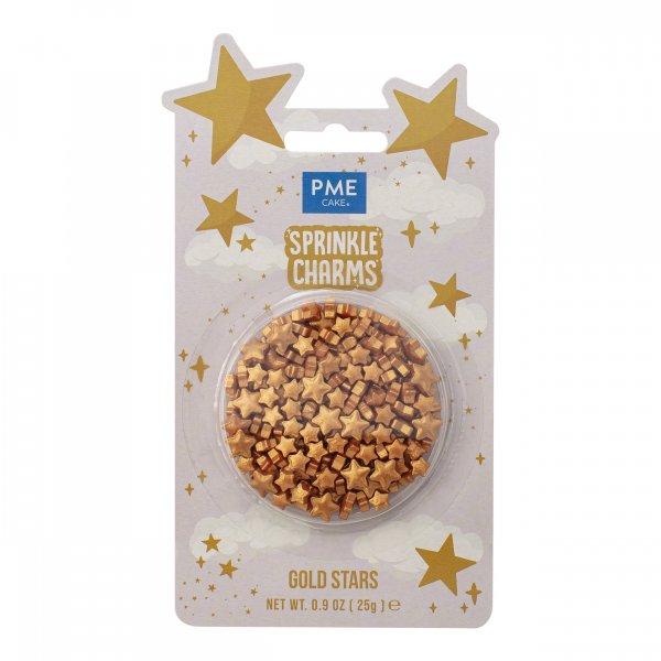 Str�ssel - Stjerner - Gull - PME - 25 g