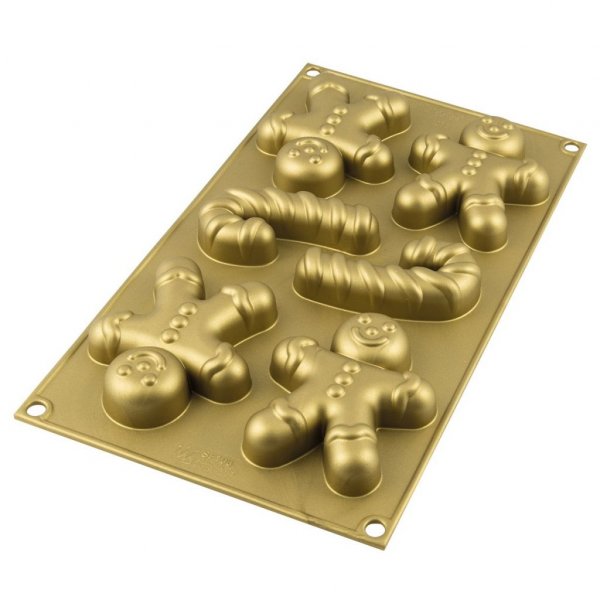 Silikonform - SilikomArt - Pepperkakemann/Polkagiris Silikonform - SilikomArt - Pepperkakemann/Polkagiris