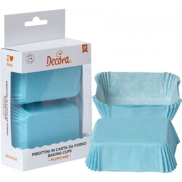 Muffinsformer - Lysebl� - Firkantede - 20-pakning