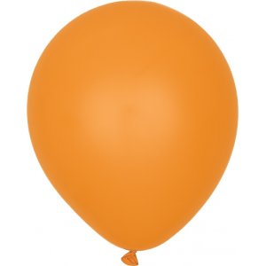 Ballonger ensfarget - Premium 30 cm - Oransje