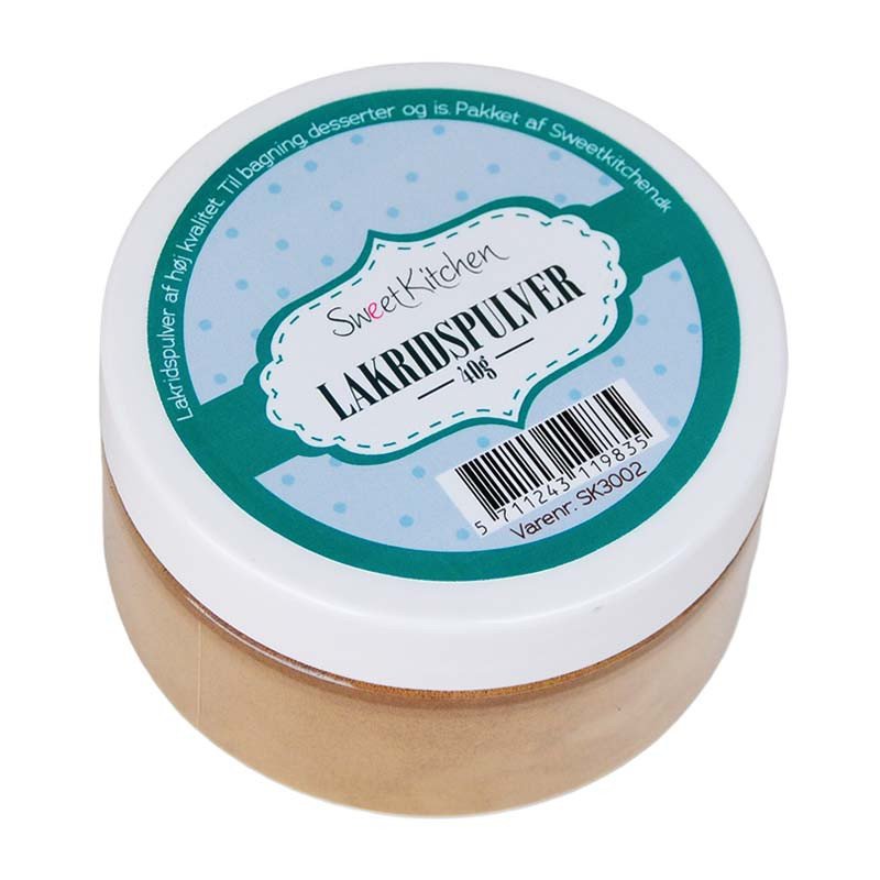Lakrispulver - SweetKitchen - 40 g - Andre ingredienser