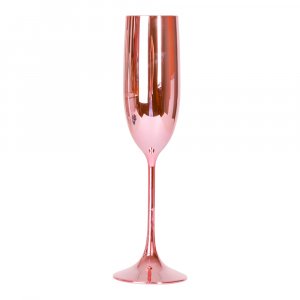 Champagneglass - Rosa metallisk