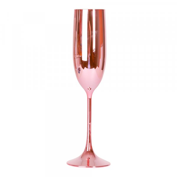 Champagneglass - Rosa metallisk Champagneglass - Rosa metallisk