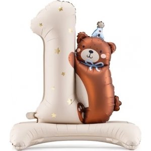 Folieballong - Teddybjrn 1 r 81 cm