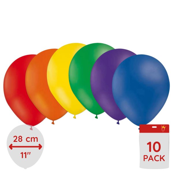 Ballonger - Regnbue Mix - 10-pakning Ballonger - Regnbue Mix - 10-pakning