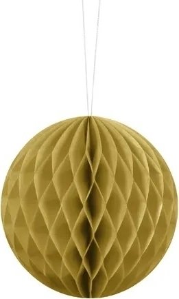 Honeycomb – Gull – Størrelse: 20 cm – Honningkaker, Hengende dekorasjoner