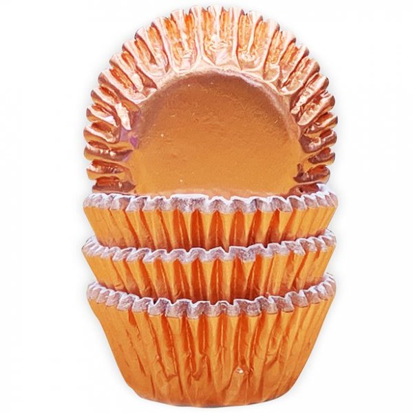 Pralinformer - Metalliske - Rosgull - 60-pakning