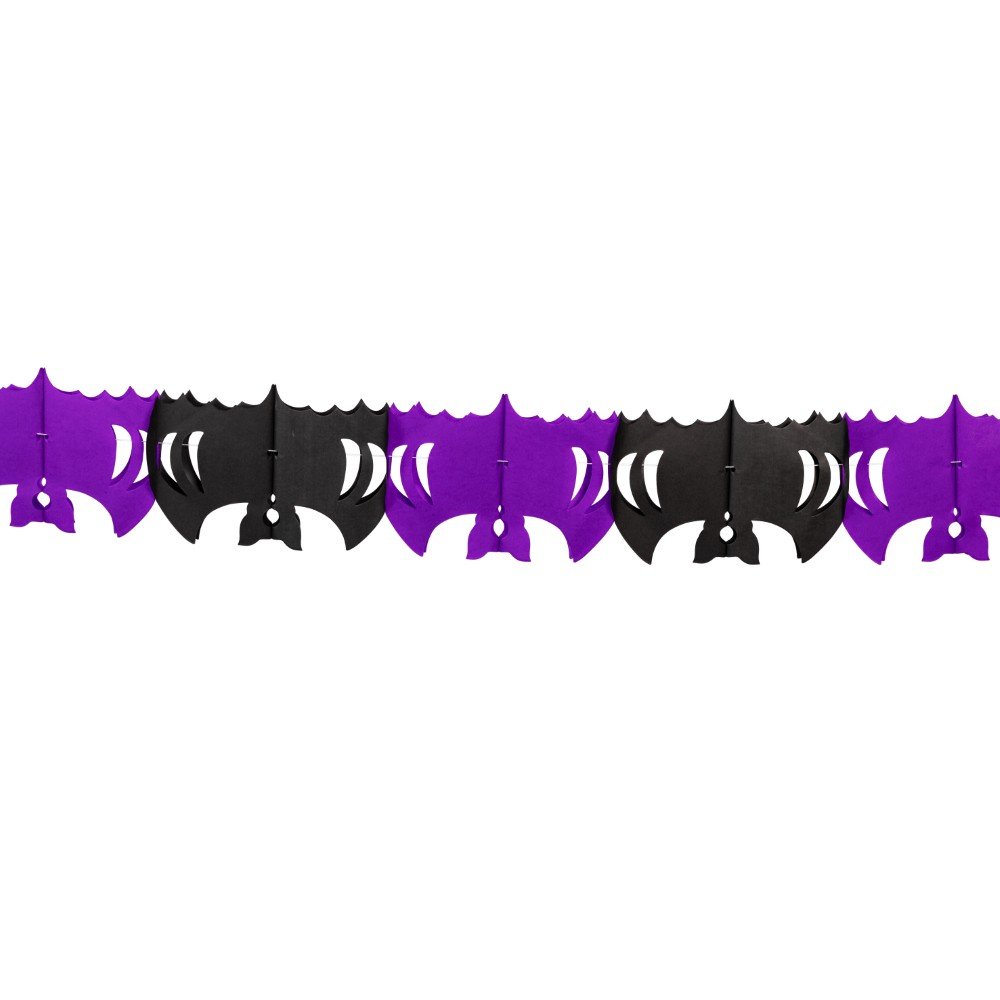 Papirgirlander – Flaggermus – 6 m – Halloween-dekorasjoner, Halloween