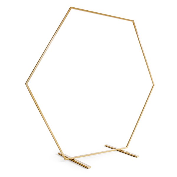 Bryllupsbue - Sekskant - Gull Bryllupsbue - Sekskant - Gull