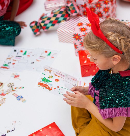 Julegaveetiketter - Forest Mix Julegaveetiketter - Forest Mix