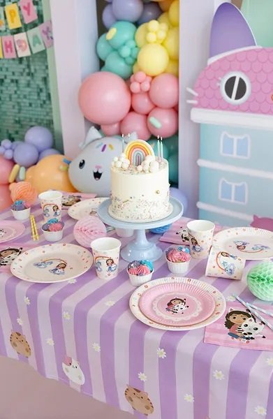 Papptallerkener - Gabbys dukkehus - Rosa - 6-pakning - 18 cm Papptallerkener - Gabbys dukkehus - Rosa - 6-pakning - 18 cm