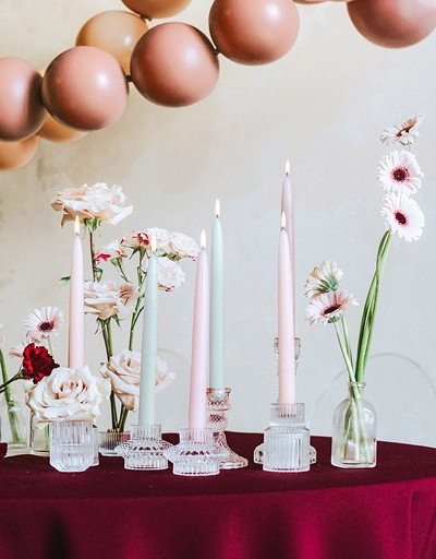 Stearinlys - 10-pakning - Dusty Rose Stearinlys - 10-pakning - Dusty Rose