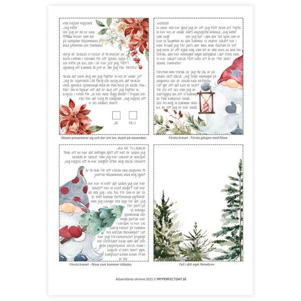 Ferdige julebokstaver - Advent