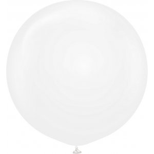 Ballonger ensfargede - Premium 60 cm - Krystalltransparent