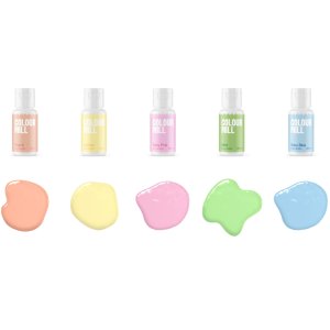 Fargemøllepakke 5 pastellfarger 5 x 20 ml Fargemøllepakke 5 pastellfarger 5 x 20 ml
