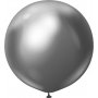Ballonger ensfargede - Premium 60 cm - Space Grey Chrome - 2-pakning