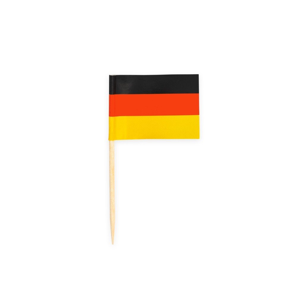 Partypicks – Flagg – Tyskland – 50-pakning – Cake Picks