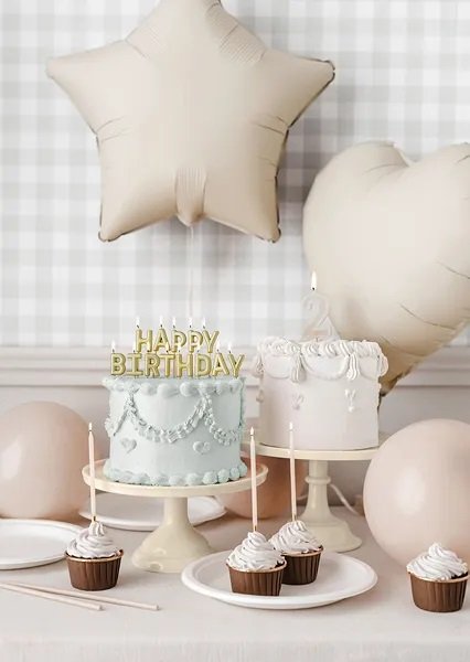 Kaketallerken - Liten - Beige