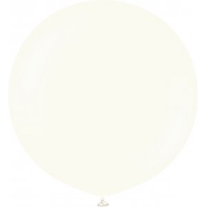 Ballonger ensfarget - Premium 60 cm - Retro hvit