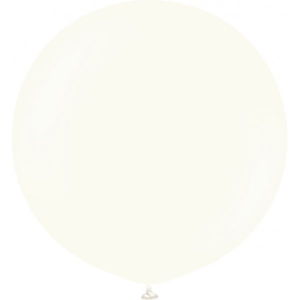 Ballonger ensfarget - Premium 60 cm - Retro hvit Ballonger ensfarget - Premium 60 cm - Retro hvit