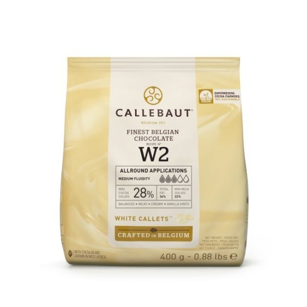 Sjokolade - Hvit W2 - Callebaut - 400 g