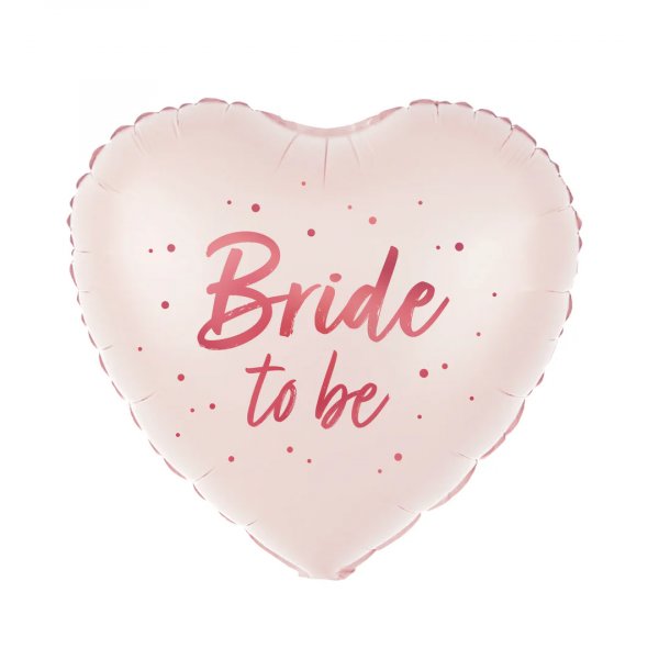 Folieballong - Hjerte - 45 cm - Brud - Rosa Folieballong - Hjerte - 45 cm - Brud - Rosa