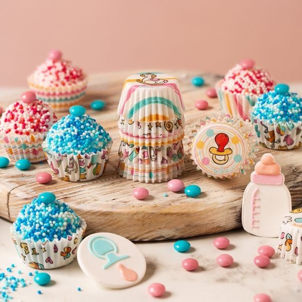 Mini muffinsformer - Baby - 100 stk - Decora Mini muffinsformer - Baby - 100 stk - Decora