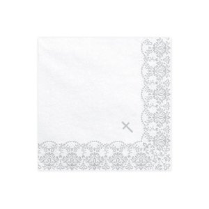 Elegante servietter med s�lvkors