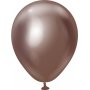 Miniballonger ensfargede - Premium 13 cm - Sjokolade Krom - 25-pakning