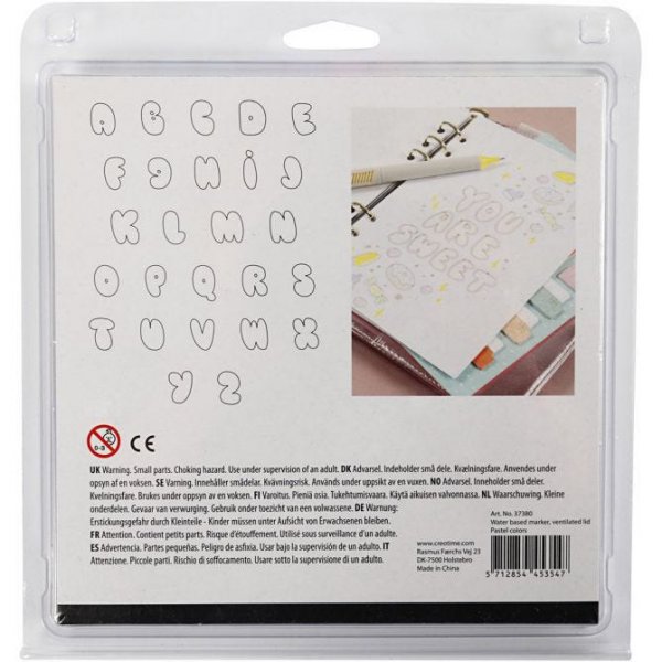 Penner - Skissetusjer - 12-pakning - Pastell